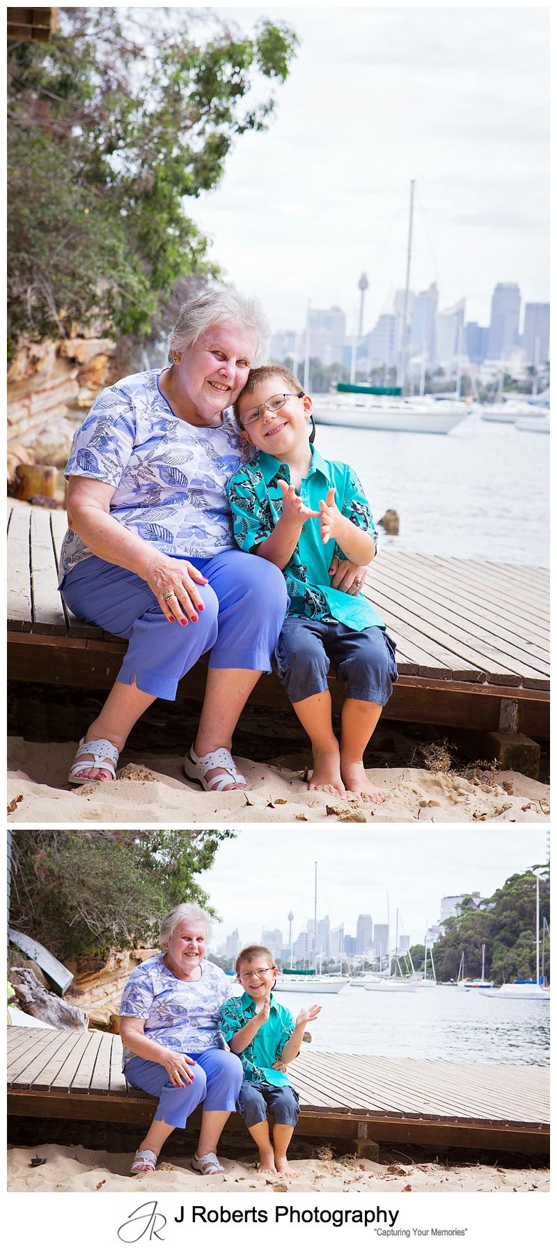 Sydney Family Portrait Photography Sirius Cove Mosman Visiting Grandma from England